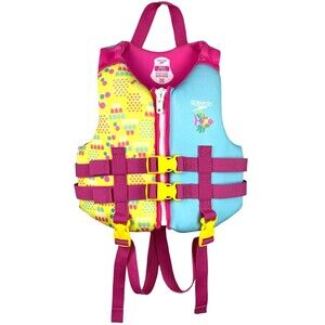 Speedo Girls Type III PDF Flotation Life Jacket Vest  Child 30-50 lbs